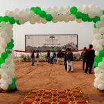 Groundbreaking of the first house in D. I. Khan New City.